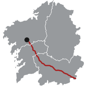 mapa camino plata